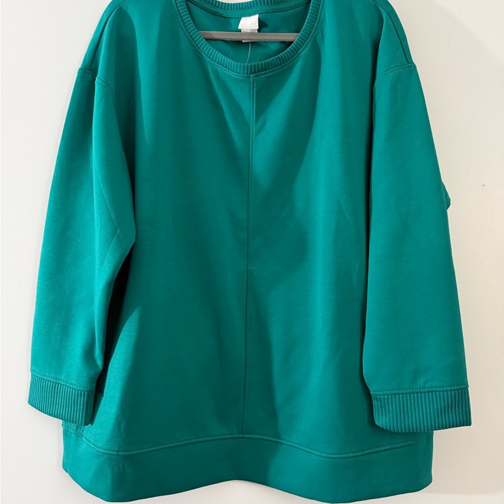 Chico's Teal Sweatshirt